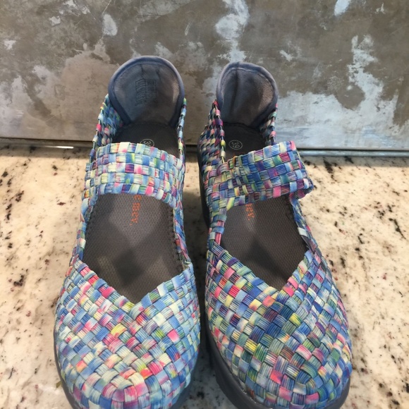 BM Bernie Mev Platform Multicolor Shoes Wm Sz 9 - Picture 3 of 7